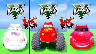 Lightning McQueen Monster Truck Vs KD McQueen Vs EXE McQueen In GTA 5 Who Will Be The Winner?