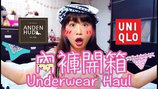 Underwear Haul│妹妹穿新衣 Anden HudUNIQLO內褲開箱│ADYRAIN