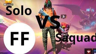 solo vs saquad jogando no mobile