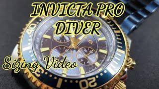 INVICTA 27480 PRO DIVER BRACELET SIZING + SHOW AND TELL