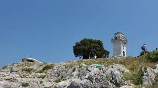 Badeplatz in Rovinj unterhalb der Kirche der Hl. Eufemia