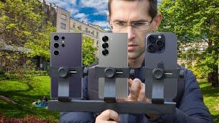 Samsung Galaxy Z Fold 6 Vs Samsung Galaxy S24 Ultra Vs iPhone 15 Pro Max Camera Test Comparison