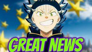 BLACK CLOVER FINALLY GETS SOME GREAT NEWS