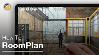 How to Scan a Room to Sketch on a 3D Scaled Model w RoomPlan in Morpholio Trace LiDAR for Design