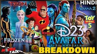 AVATAR 3 First Look Title Frozen 3 Incredibles 3 Tron 3 Lion King 2 & More D23 Detail BREAKDOWN