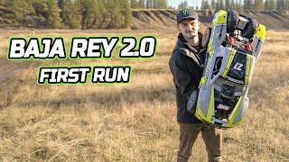 Losi Super Baja Rey 2.0 16 RTR Desert truck UNBOXING and FIRST RUN