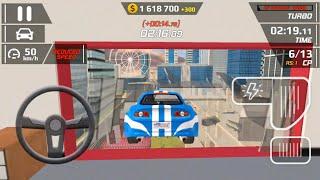 Smash Car Hit - Blue Sport Car Driving Simulator Impossible City Stunts Android Gameplay walkthrough