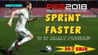 PES 2018  Sprint Faster in Pro Evolution Soccer 2018  Is it really possible?