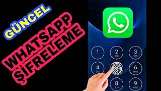 WhatsApp Şifreleme - WhatsApp Şifre Nasıl Koyulur - WhatsApp kilitleme