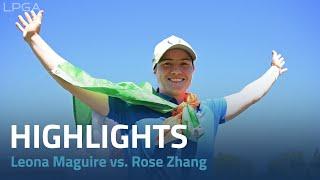 Solheim Cup Highlights  Leona Maguire vs. Rose Zhang