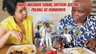 Sambut suami dengan ikan bakar+sambal terasi dan sambal mbe  house tour rumah Justine