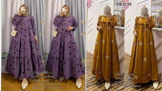 TERBARU GAMIS POM POM CRINGKLE DAN GAMIS BORDIR KEKINIAN