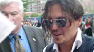 Johnny Depp Blows a Kiss to Me in Chicago