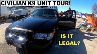 A Civilian K9 UNIT Tour Ford Crown Victoria Police Interceptor  Big Bad Crown Vics