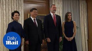 King Felipe and Queen Letizia welcome President Xi in Madrid