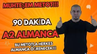 90 Dakikada  Sıfırdan A2 Almanca öğreniyorum Bu Metotla Almanca öğrenmek Garanti