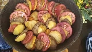 TEZ TAYOR BOLADIGAN TUSHLIK БЫСТРО ПРИГОТОВЛЕННЫЙ ОБЕД#piyoz#dolma#goshtsiz##salat#taom#shirilik#