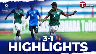 Highlights  Bangladesh vs Maldives  SAFF Championship 2023  Football  T Sports