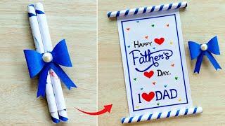 Fathers day special card making  Handmade fathers day greetings card ideas DIY Fathers day card