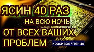 Сура Ясин 40 раз От всех ваших проблем  от джинов порчи и сглаза врагов и злых людей Sura Yassin