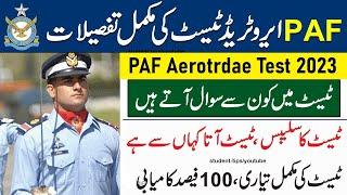 PAF Aerotrade Test Syllabus 2023  Airmen Test Preparation Pakistan Air Force