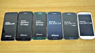 Samsung Galaxy S8 vs S7 vs S6 vs S5 vs S4 vs S3 - Speed Test 4K