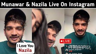 Munawar & Nazila Live On Instagram Munawar Faruqui First Live After BB17 Munawar Faruqui Live