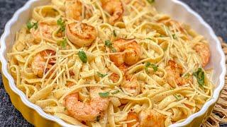 How to Make Alfredo Shrimp Pasta Quick and Easily -30-Minute Meal