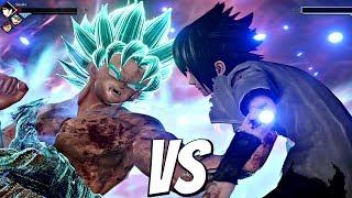 JUMP FORCE - Goku SSB Kaioken vs Sasuke 1vs1 Gameplay PS4 Pro