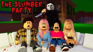 THE SLUMBER PARTY 🪓 Brookhaven Horror Movie Voiced Roleplay
