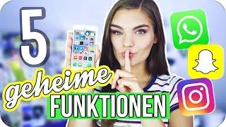 5 GEHEIME FUNKTIONEN von WhatsApp Snapchat & Instagram  ImJette