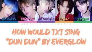 HOW WOULD TXT SING “DUN DUN” BY EVERGLOW