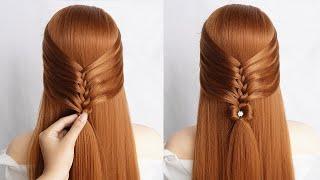 Simple Hairstyle For Everyday College French Braid  Easy And Cute Hairstyle For Summer