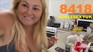 SEXY BBW ADELESEXYUK BAKING IN HER KITCHEN 8418