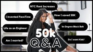 50K Subscribers Q&A  Engineering Career Marriage Kids How I take my Instagram Photos & More