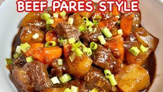 BEEF PARES STYLE  Flavorful Beef Pares Style With A Healthy Twist Of Vegetables