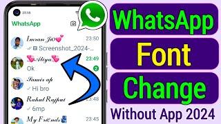 WhatsApp Font Change Whatsapp font style kaise change kare whatsapp font style trick whatsapp