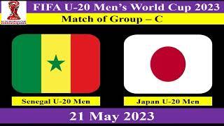 Senegal U-20 Men vs Japan U-20 Men - Football Match - FIFA U-20 Mens World Cup 2023