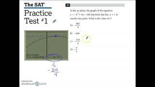 SAT Practice Test 1 Math Module 1 Problem 25