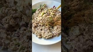 Salmon Salad  Eating Bird Food #salmonsalad #highproteindiet #mealprep #highprotien