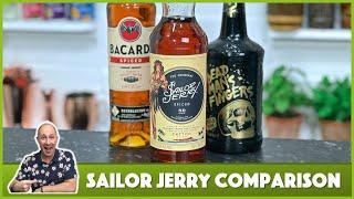 Sailor Jerry Spiced Rum Review  Sailor Jerry vs Dead Mans Fingers vs Bacardi Spiced