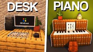 Minecraft 15+ Interior Furniture Builds & Ideas