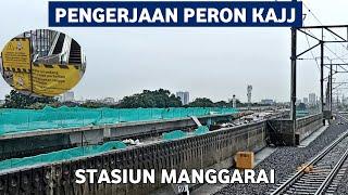 UPDATE PEMBANGUNAN STASIUN MANGGARAI SENTRAL PERON JALUR KERETA JARAK JAUH 9-3-2024