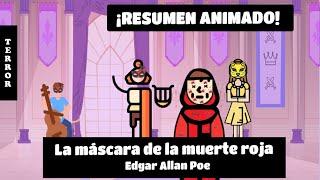 Resumen La máscara de la muerte roja Edgar Allan Poe audiolibro animado  cuento animado