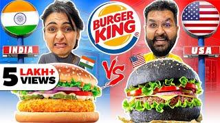  INDIA vs AMERICA Burger King Entire Menu Challenge 