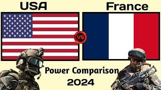 USA vs France military power comparison 2024  France vs US military power 2024  USA vs France