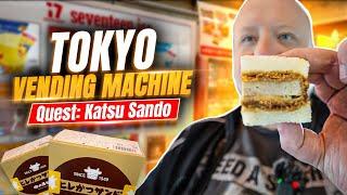 First Time Trying Katsu Sandwich Vending Machine in Tokyo