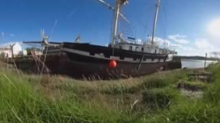 Tall Ship La Malouine at Glencaple Quay