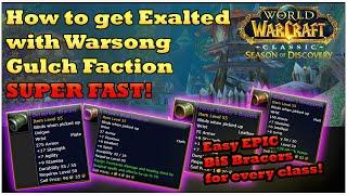 How to farm Exalted Warsong Reputation Fast & Easy WoW SoD Phase 3