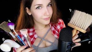 АСМР Кисточки на Blue Yeti   ASMR Brushes on Blue Yeti